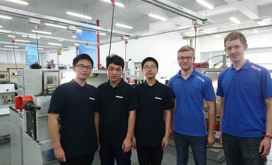 EBERLE apprentice with their colleagues from KERN-LIEBERS China